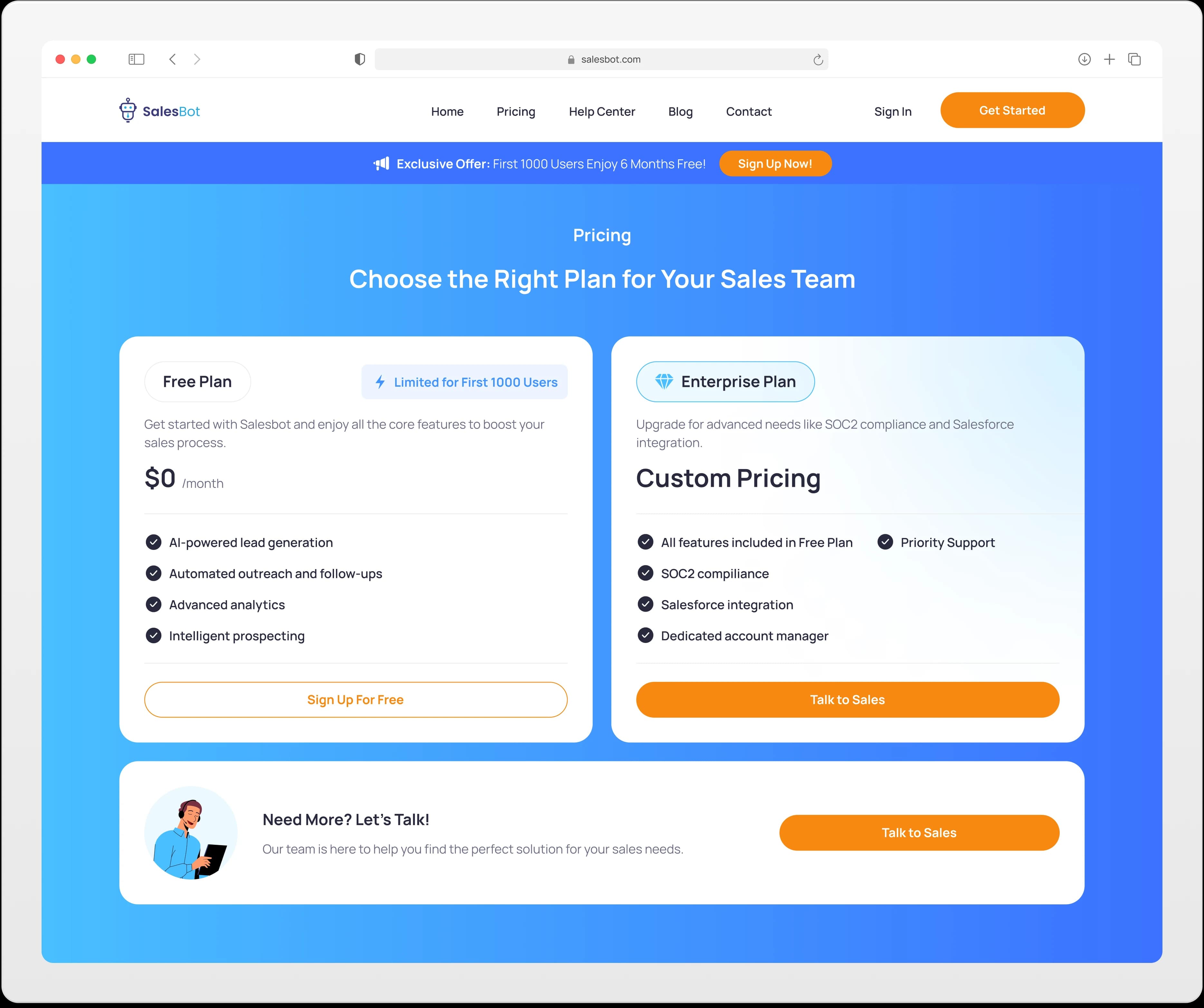 Salesbot showcase 2